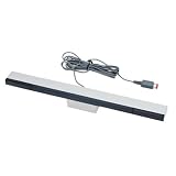 Assecure silver wired sensor bar with stand for Nintendo Wii