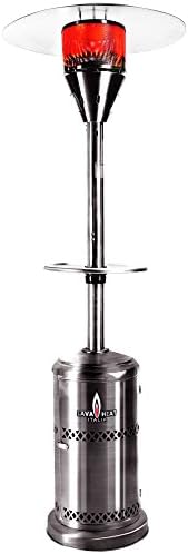 Lava Heat Italia Patio Heater Verona Propane, 48,000 BTU, Gun Metal