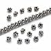 Bali Sterling Silver 4mm Granulated Rondelles Beads Antiqued (25)