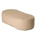 4ft Sofa Beanbag in IVORY Faux Leather