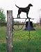 labrador6 - Large Country Bell With Black Lab Black