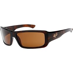 Fox Racing The Falta Adult Fashion Sunglasses w/ Free B&F Heart Sticker Bundle - Dark Brown Tortoise/Dark Bronze