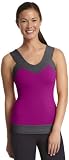 31wRziNGIZL. SL160  Zobha Womens Paige Tank Apparel, Berry/Phantom Heather, 06