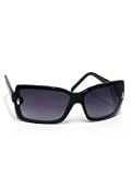 LIZ CLAIBORNE Sunglasses Square Black Plastic - B001F1W7OK