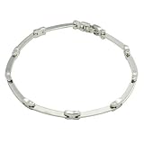 Stainless Steel Womans Ankle Anklet 9 Bracelet Chain with Invisible Clasp