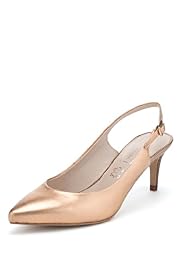 Autograph Leather Pointed Toe Slingback Shoes with Insolia®