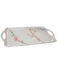 Kitchen: Corelle Coordinates Cherry Blossom Rectangular Tray - Corelle Coordinates