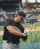 Larry Walker Autographed Colorado Rockies 8" x 10" Photograph (Unframed)