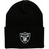 NFL Oakland Raiders Black Cuffed Beanie Hat