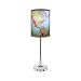 1970's World Map Table Lamp With Crystal Base