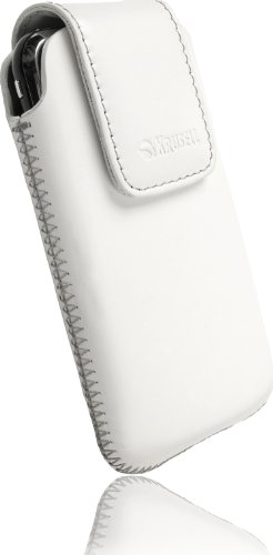Krusell Vinga Leder Etui Tasche mit R&uuml;ckzugsfunktion f&uuml;r Motorola Defy wei&szlig; Preisvergleich