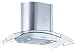 Air King IBIZ36GL Ibiza Chimney Style Island Mount Range Hood with Glass Canopy, 36-I...