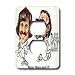 Londons Times Funny Music Cartoons - Sonny Bono And Bono - Light Switch Covers - 2 pl...