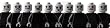 Mega Zombie Kit Set - LEGO Compatible Minifigure Pieces