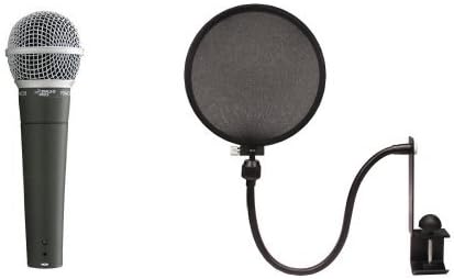 Pyle-Pro PDMIC58 with Nady MPF-6 Pop Filter