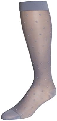 Rejuva 15-20 mmHg Graduated Compression Stockings, Sheer Dot Pattern, Knee High