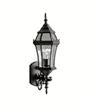 Kichler Lighting 9790BK Townhouse Outdoor Sconce, Black