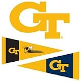 Georgia Tech Yellow Jackets - 25 College Wall Decor Stickers / Decals