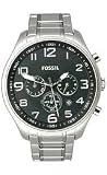Fossil Dress Collection Chronograph Steel Bracelet Black Dial Men's watch #FS4513