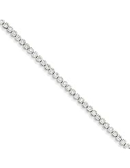 14k White Gold Diamond Tennis Bracelet, Best Quality Free Gift Box Satisfaction Guaranteed