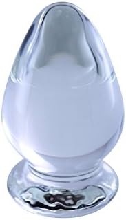 Imissex No. 47 Hand Blown Glass Massager Plug Clear