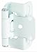 Amerock BP7550-W Hinge Self-Closing Partial Wrap Overlay White, 1/2-Inch