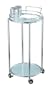 Adesso Cosmopolitan Bar Cart, Steel