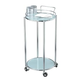 Adesso Cosmopolitan Bar Cart, Steel by Adesso