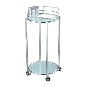 Adesso Cosmopolitan Bar Cart, Steel by Adesso