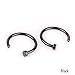 CHN'S 10PCS Hot Colorful Stainless Steel Nose Open Hoop Ring Golden Earring Body Piercing Studs Body Slave Jewelry