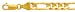 14k Gold Figaro Chain Bracelet-7mm 8 IN