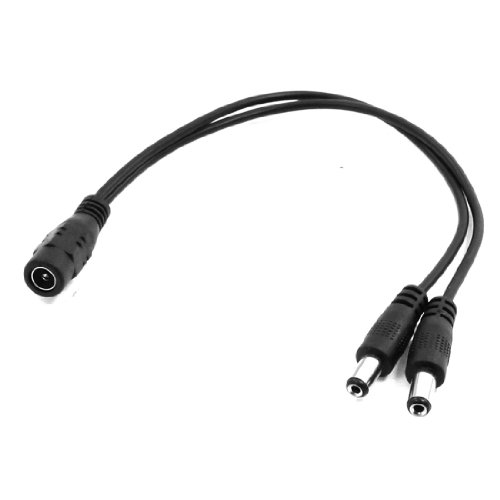 20cm DC Female 1 to 2 Male Power Splitter Cables for CCTV Camera