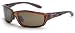 Crossfire 2117 Infinity Safety Glasses HD Brown Flash Mirror Lens - Crystal Brown Frame