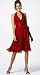 MAGGY LONDON TIE FRONT HALTER DRESS