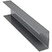 PVC U-Channel, NSF-61, Gray, 0.08" Thick, 2.51" Width, 1.456" Leg Length, 12" Length