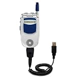Coiled Power Hot Sync and Charge USB Data Cable w/ Tip Exchange for the Nextel i733 - Gomadic Brand