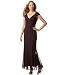 Apparel : Alex Evenings Long V-Neck Stretch Tulle Dress