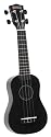 Mahalo U-30BK Painted Economy Soprano Ukulele in Black with Matching Bag