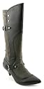 Firetrap Chrysler Buckle Calf Boot Blk Lthr/canv - 8 Uk