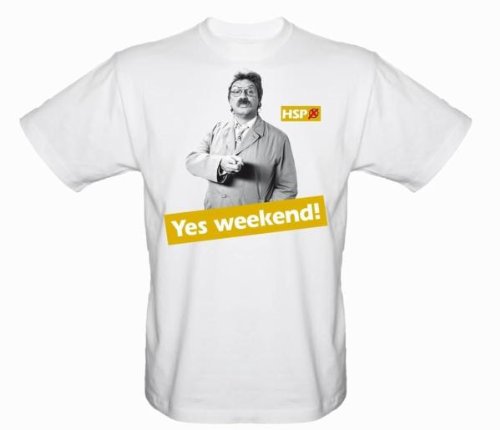 Produkt-Bild: Sony Music Shirts Horst Schl&auml;mmer Yes Weekend! Unisex - Erwachsene Shirts/ T-Shirts, Gr. L, Wei&Atilde;