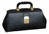 Black Leather Specialist Bag With Brass Fittings 14