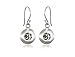 Satya Jewelry Silver Deeply Carved Om Earrings