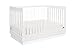 Babyletto Harlow Acrylic 3-in-1 Convertible Crib with Toddler Bed Conversion Kit in White with Acrylic Slats, Greenguard Gold Certified
