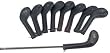 ProActive Sport Long Neck Vinyl Iron Cover 3-SW, Black, Headcovers & Puttercovers