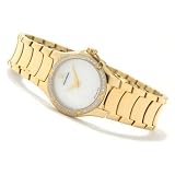 Accutron Women's Diamond Swiss Made Gold-tone Stainless Steel Watch