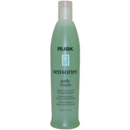 Rusk Sensories Purify Cucurbita & Tea Tree Oil Deep Cleansing Shampoo, 13.5-Ounce Bottles (Pack of 2)