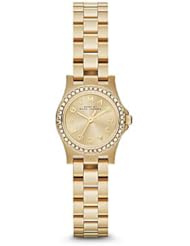 Marc by Marc Jacobs Crystal & Goldtone Stainless Steel Logo Watch - Gold