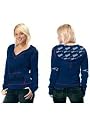 New England Patriots NFL Ladies Deep V-Neck Fleece Hoody Pullover