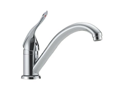 Delta 101-HDF-DST Commercial Single Handle Kitchen Faucet, Chrome