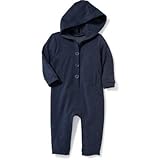 オールドネイビー OLD NAVY/ フードフリースワンピース インクブルー ロンパース長袖 12～18ヶ月【並行輸入】